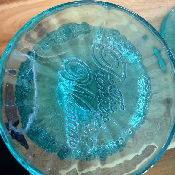 The Pioneer Woman Turquoise Glass Goblets - Picture 2 of 3